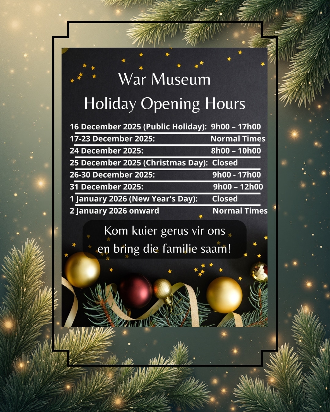 Website Holiday Pop Up